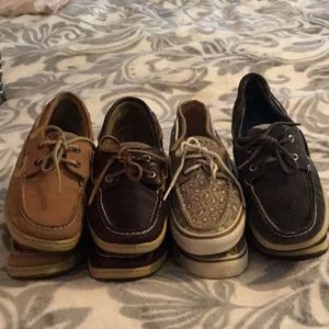 4 pair Ladies Sperry Topsiders
